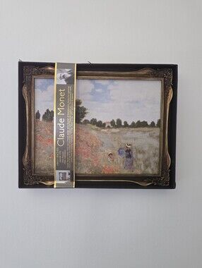 Claude Monet Framed Canvas Wall Art 14" x 18" New in Box